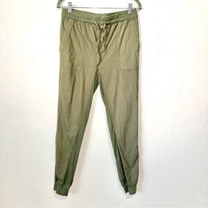 Jules & Leopold Casual Women’s Sz XS Jogger Pants Olive Green Mixed Media